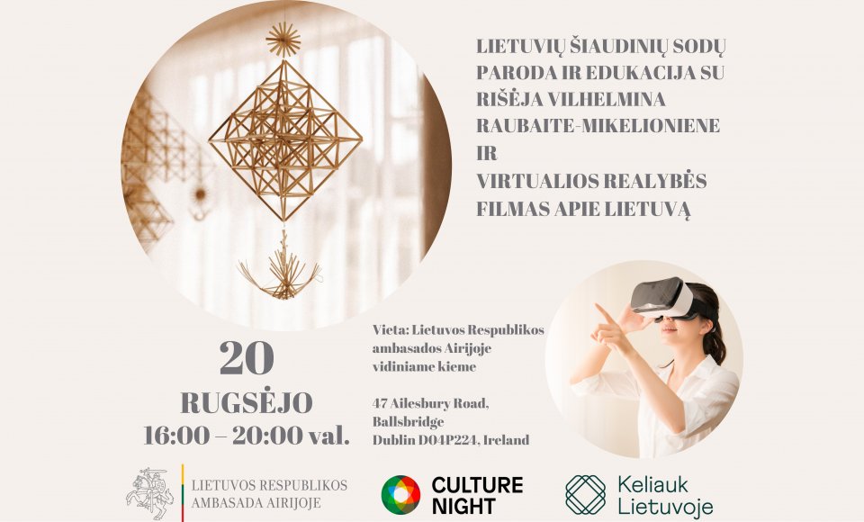 Lietuvių šiaudinių sodų paroda ir edukacija