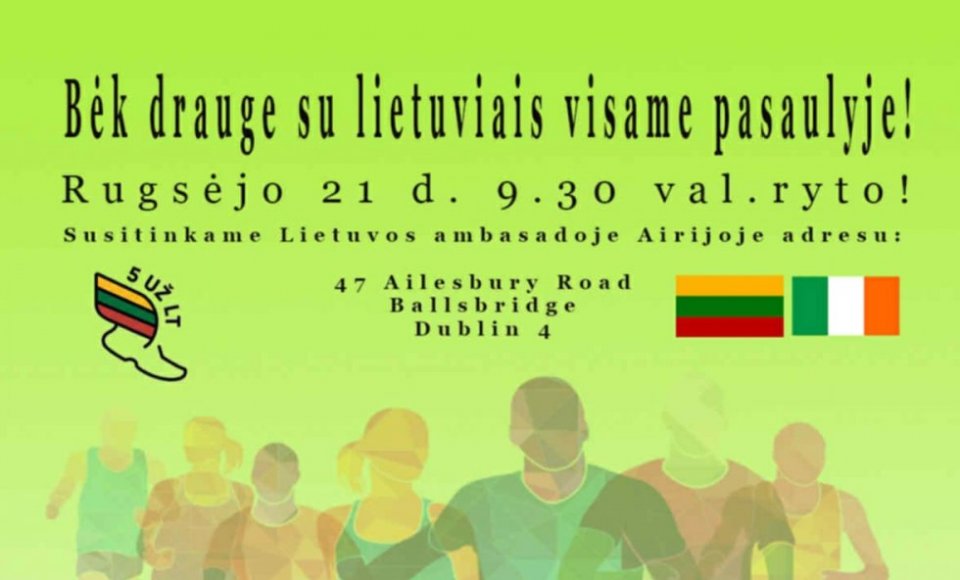 Bėk drauge su lietuviais visame pasaulyje!